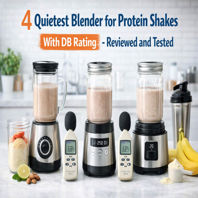 4 Quietest Blender for Protein Shakes With DB Rating - Reviewed and Tested