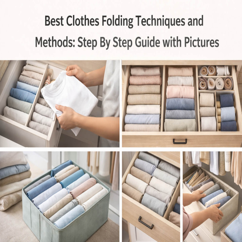 Best Clothes Folding Techniques and Methods: Step By Step Guide with Pictures