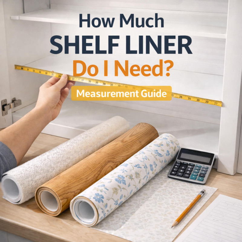 How much shelf liner do i need