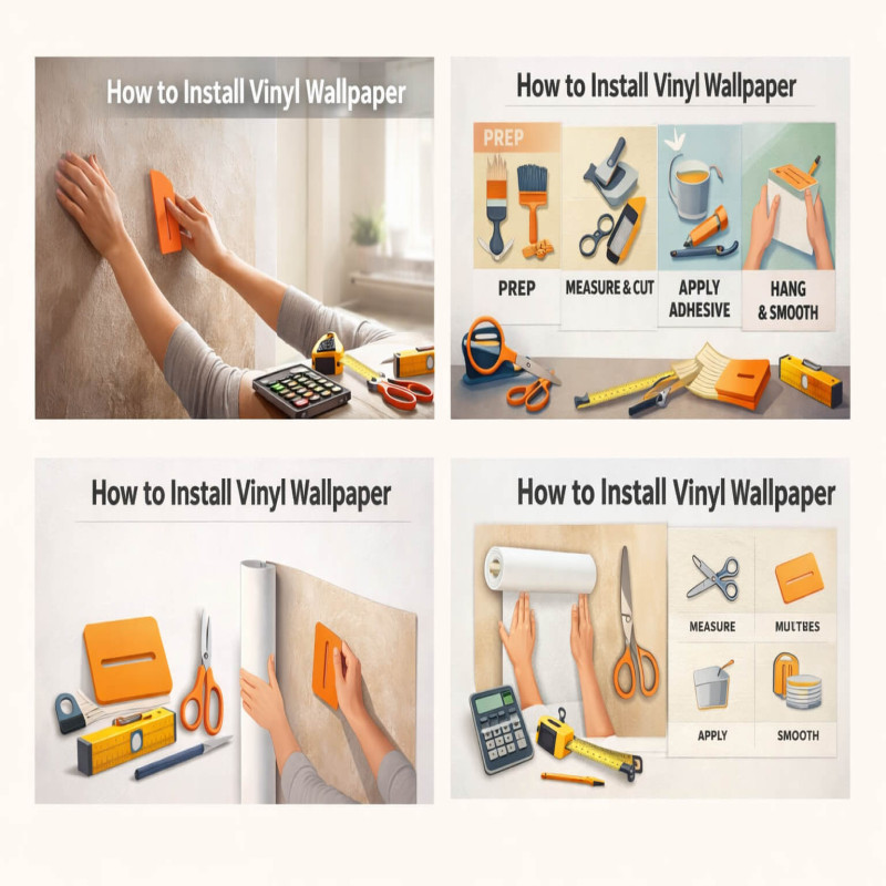 How to Install Vinyl Wallpaper