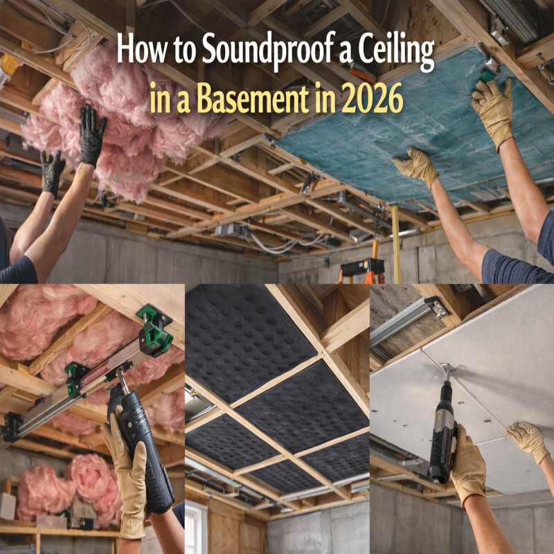 How to Soundproof a Ceiling in a Basement in 2026