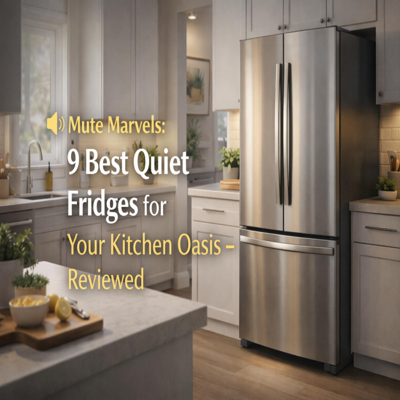 Mute Marvels: 9 Best Quiet Fridges for Your Kitchen Oasis- Reviewed