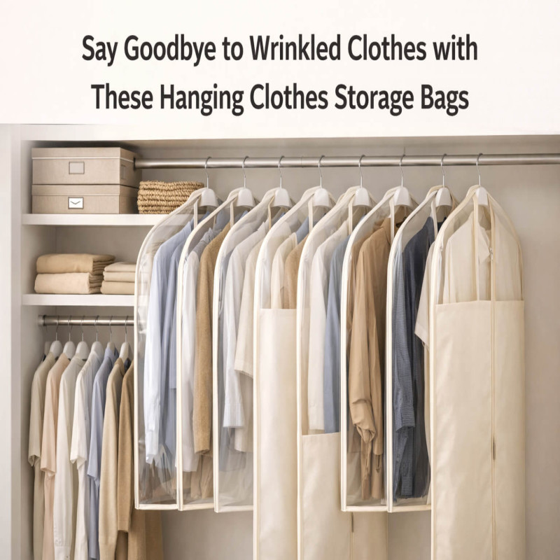 Say Goodbye to Wrinkled Clothes with These Hanging Clothes Storage Bags