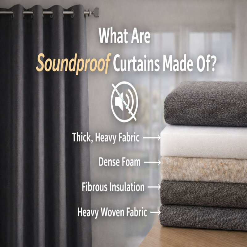 What Are Soundproof Curtains Made Of