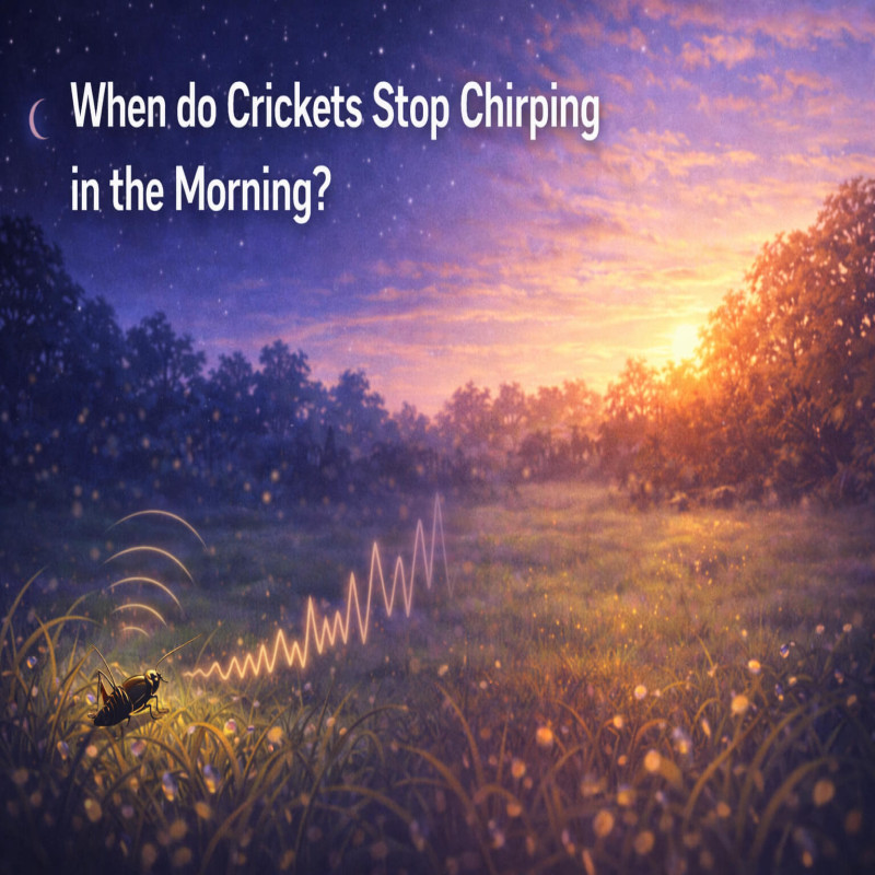 When do Crickets Stop Chirping in the Morning?